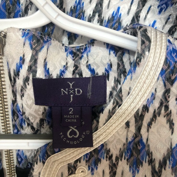 NYDJ size 2 dress lift and tuck technology spandex under multicolored career - Picture 6 of 9